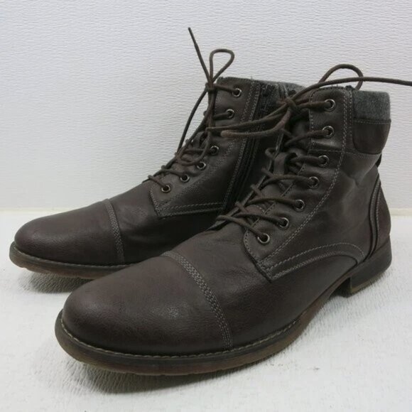 Steve Madden Leather Cap Toe Insulated Men\'s Boots Shoe Footwear Cold Weather 12 main image 6